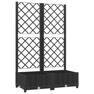 vidaXL Garden Black 80 x 40 x 121.5 cm