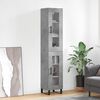 vidaXL Highboard Concrete Grey 34.5x34x180 cm Engineered Wood