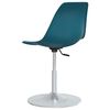 vidaXL Swivel Dining Chairs 6 pcs Turquoise PP