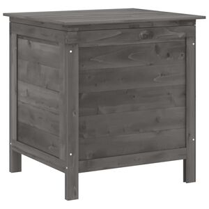 vidaXL Garden Storage Box Anthracite 50x49x56.5 cm Solid Wood Fir