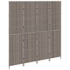 vidaXL Room Divider Folding Manual Grey 195 x 180 cm Poly Rattan