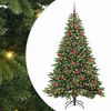 vidaXL Artificial Christmas Tree with 300 LEDs Green 180 cm PE and PVC