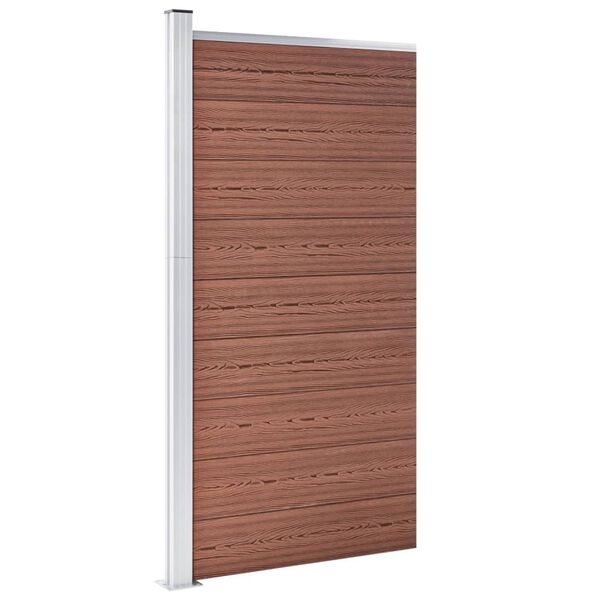 vidaXL Fence Panel WPC 95x186 cm Brown