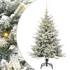 vidaXL Artificial Pre-lit Christmas Tree with Ball Set Green 120 cm