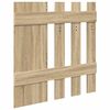 vidaXL Wall-Mounted Coat Rack with Mirror Sonoma Oak 100 x 10 x 100 cm