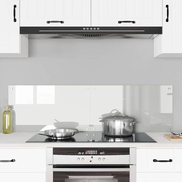 vidaXL Kitchen Backsplash 2 pcs Transparent 70 x 40 cm Tempered Glass