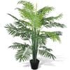 vidaXL Artificial Plant | Green | Plastic | Medium | Decorative Inlays