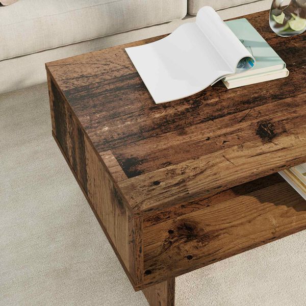 vidaXL Coffee Table Old Wood 80 x 46 x 35 cm Engineered Wood