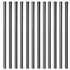 vidaXL Fence Post 12 pcs Grey 110 cm Powder-coated steel