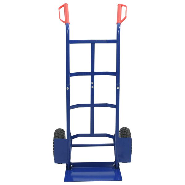 vidaXL Hand Trolley Blue and Red 57 x 46 x 113 cm Steel