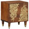 vidaXL Bedside Cabinet with Door 2 pcs Honey Brown 40 x 33 x 46 cm