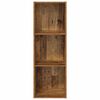 vidaXL TV Cabinet Set Old Wood 37 x 37 x 107 cm Engineered Wood
