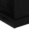 vidaXL TV Cabinet HALDEN 2 Sliding Doors Black 150x40x60 cm Solid Wood