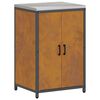 vidaXL Kitchen Storage Set with Shelf 2 pcs Rusty Weathering Steel