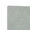 vidaXL Headboard with Headboard Light Grey 144 cm Faux Leather