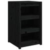vidaXL Outdoor Kitchen Cabinet MEPPEL Black 55x55x92 cm Solid Wood Pine