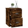 vidaXL Wall-mounted Bedside Cabinets 2 pcs Smoked Oak 41.5x36x53cm