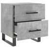vidaXL Bedside Cabinets 2 pcs Concrete Grey 40x35x47.5 cm Engineered Wood