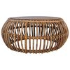 vidaXL Coffee Tables 2 pcs Natural Rattan