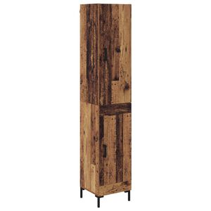 vidaXL Highboard Old Wood 69.5 x 34 x 180 cm Engineered Wood