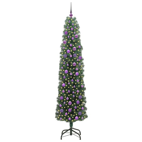 vidaXL Artificial Christmas Tree with 300 LEDs with Stand Green 210 cm