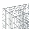vidaXL Gabion Raised Bed Silver 60 x 60 x 40 cm Galvanised Steel