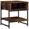 vidaXL Coffee Table Smoked Oak 40x40x45 cm Engineered Wood