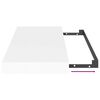 vidaXL Floating Wall Shelves 2 pcs White 50x23x3.8 cm MDF