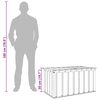 vidaXL Garden Storage Box Black 101 x 56.5 x 50 cm Steel