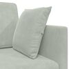 vidaXL Floor Sofa Bed Light Grey 213 x 70 x 77 cm Velvet