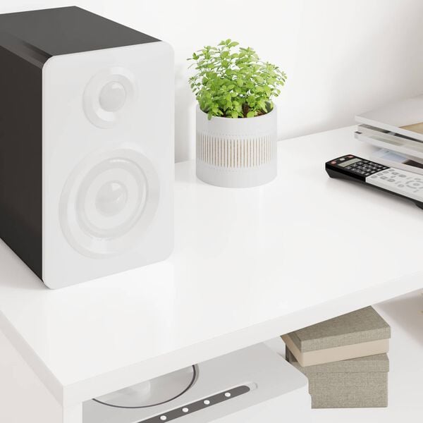 vidaXL TV Cabinet White 100 x 35 x 40 cm Engineered Wood