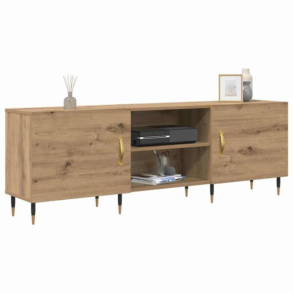 vidaXL TV Cabinet Artisan oak 150 x 30 x 50 cm Engineered wood