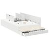 vidaXL Storage Bed Frame with Drawer White 120 cm Engineered Wood