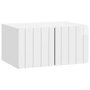 vidaXL Wall-Mounted TV Cabinet High Gloss White 59.5 x 41 x 30 cm