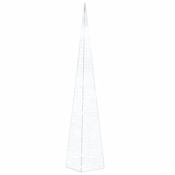 vidaXL Acrylic Decorative LED Light Cone Cold White 60 cm