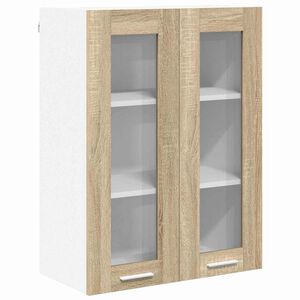 vidaXL Hanging Cabinet Sonoma Oak 60 x 31 x 80 cm Engineered Wood