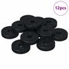 vidaXL suitable for Flat Washer 12 pcs Black &empty;15 x 3 mm PVC Copolymer