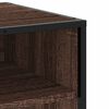 vidaXL TV Cabinet Brown Oak 91x40x46 cm Engineered Wood and Metal