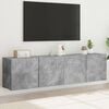 vidaXL TV Cabinets Wall-mounted 2 pcs Concrete Grey 80x30x41 cm