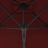 vidaXL Garden Parasol with Steel Pole Bordeaux Red 250x250x230 cm