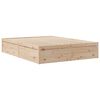 vidaXL Bed Frame without Mattress 150x200 cm King Size Solid Wood Pine