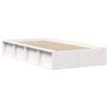 vidaXL Bed Frame White 90 x 200 cm Solid Pine Wood