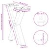 vidaXL Coffee Table Legs X-Shaped 2 pcs White 37x(30-31) cm Steel