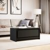 vidaXL Coffee Table with LED Lights Black Engineered Wood