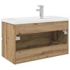 vidaXL Sink Cabinet with Built-in Basin and Faucet Artisan Oak
