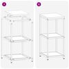 vidaXL Kitchen Storage with Shelf Black 40 x 50 x 92 cm Steel