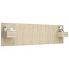 vidaXL Bed Headboard with Cabinets Sonoma Oak Engineered Wood