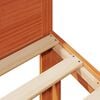 vidaXL Bed Frame without Mattress Wax Brown 160x200 cm Solid Wood Pine