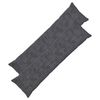 vidaXL Cushion Cover 2 pcs HEERLEN Dark Grey 40 x 145 cm