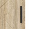 vidaXL Bathroom Cabinet with Storage Sonoma Oak 60 x 35 x 80 cm